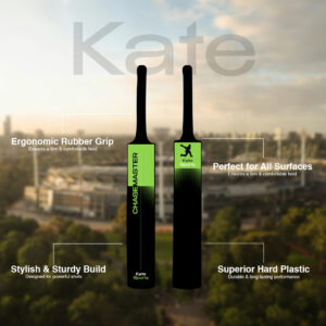 Kate Chasemaster Cricket Bat Plastic Fiber Tennis Cricket Bat for All Age Groups Full Size Bat (34″ X 4″ inch)